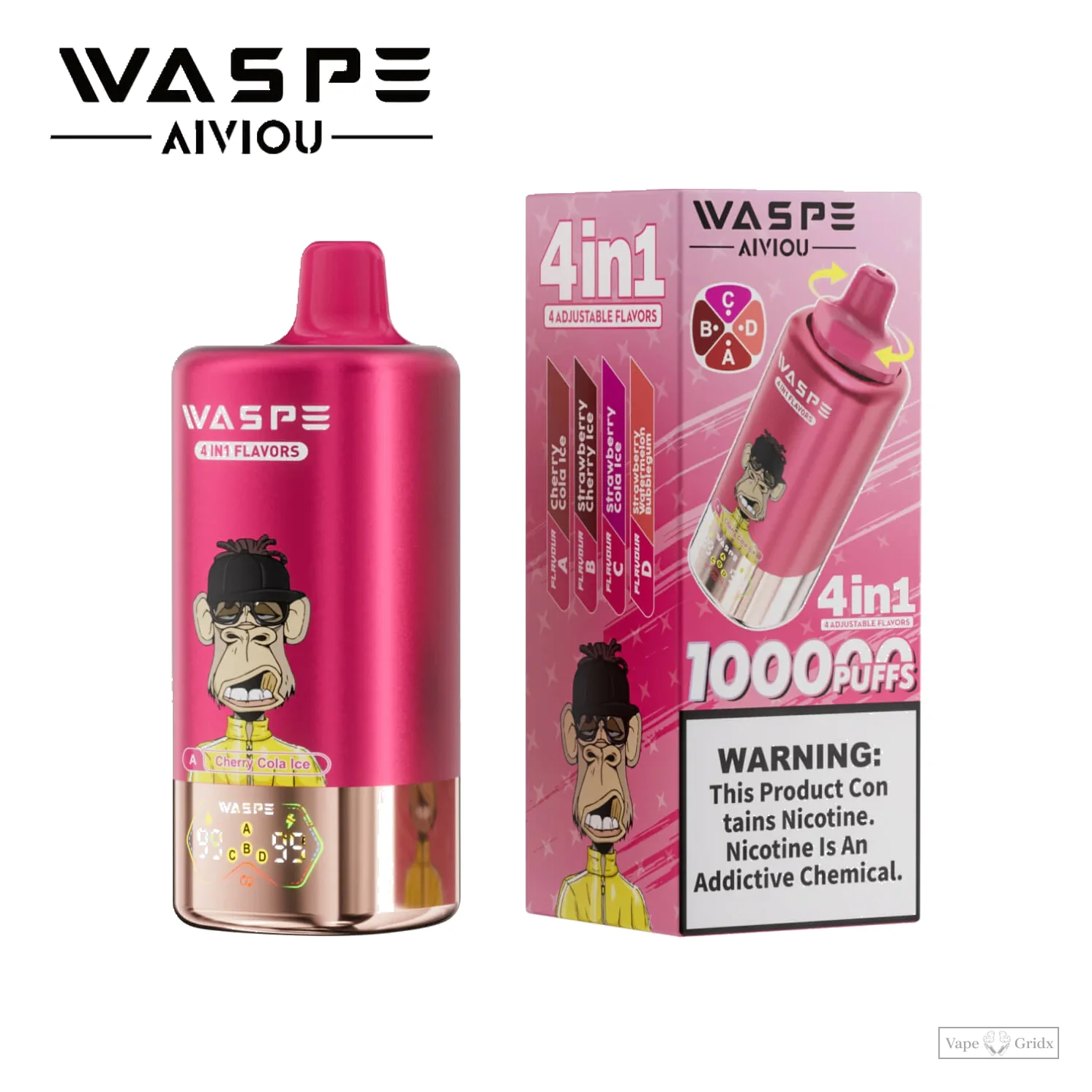 Waspe 100000 100K Züge 4-in-1 Einweg-Vape - image 2