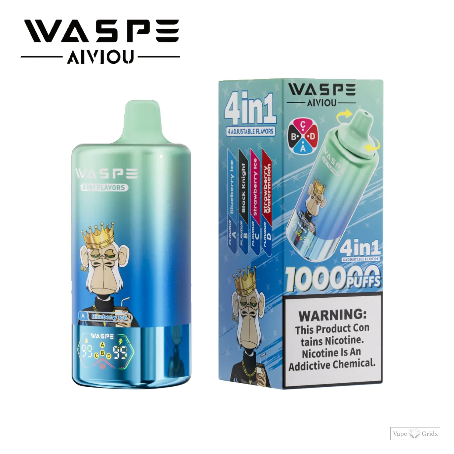 Waspe 100000 100K Züge 4-in-1 Einweg-Vape - image 3