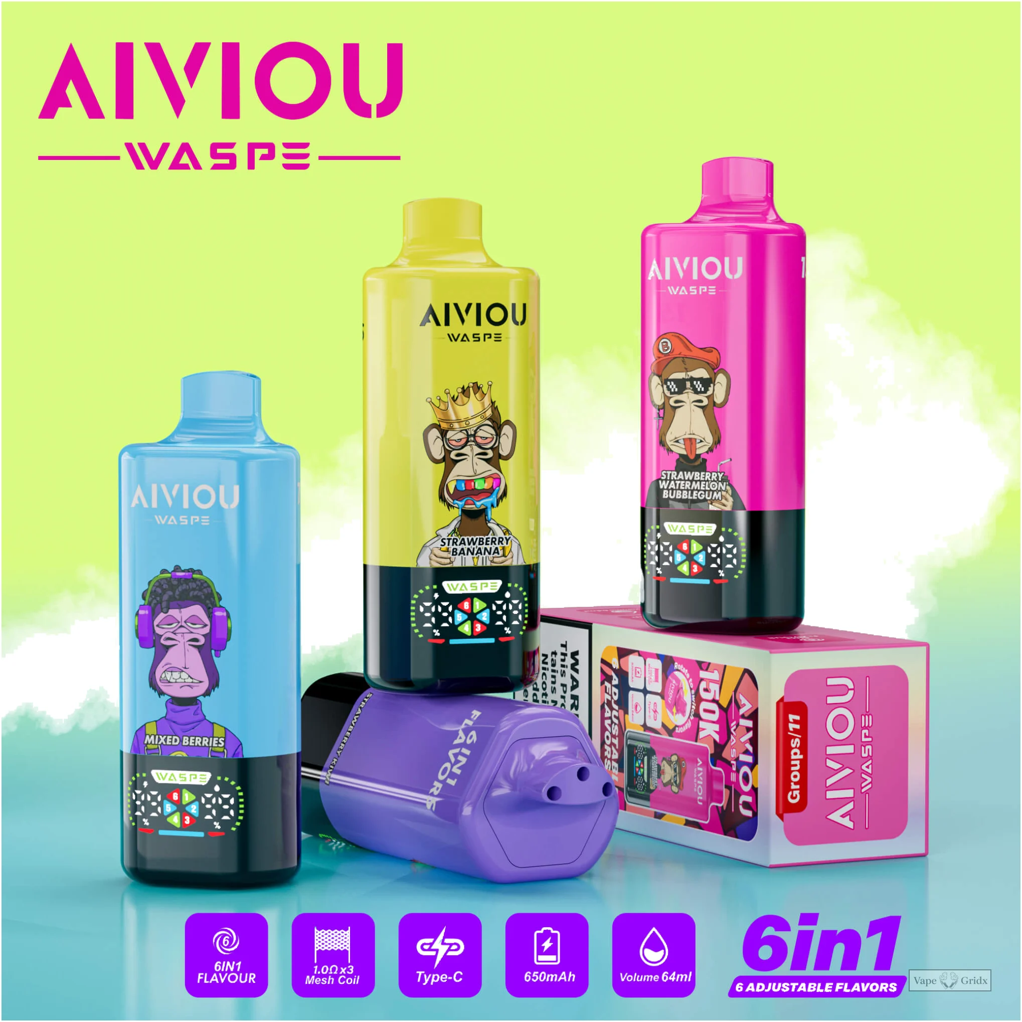 Waspe 150000 150K Züge 6-in-1 Einweg-Vape - image 12