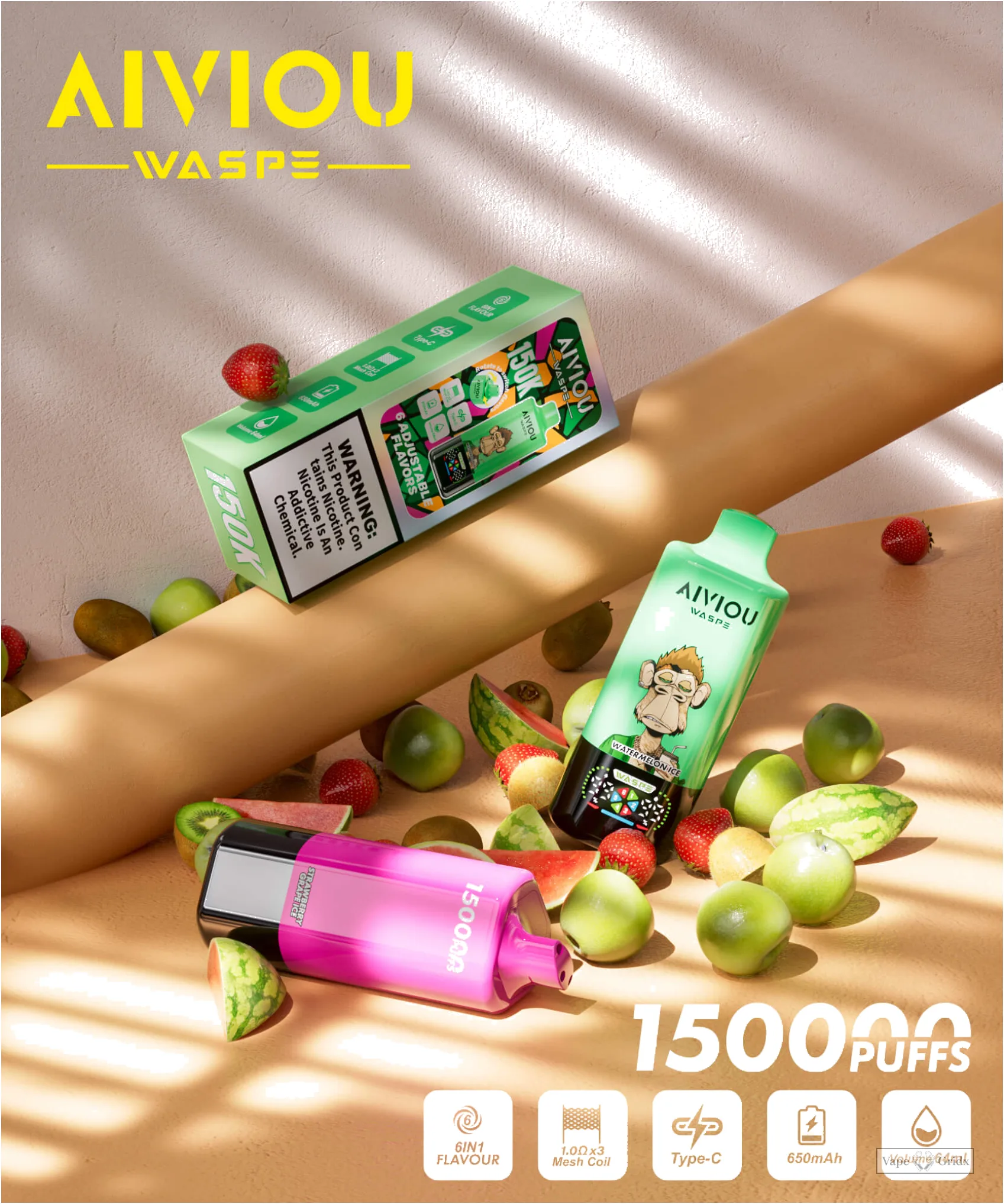 Waspe 150000 150K Züge 6-in-1 Einweg-Vape - image 13