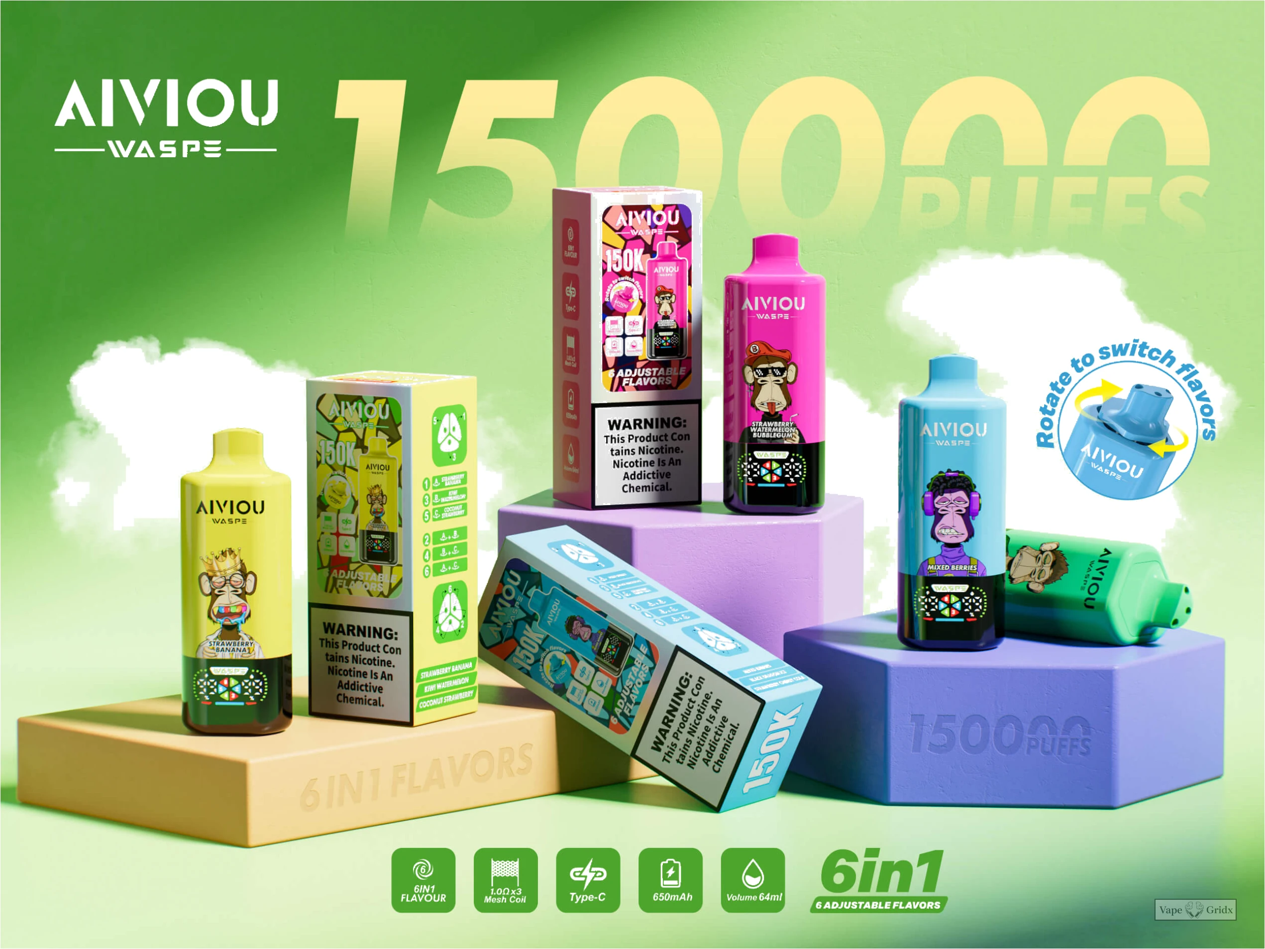 Waspe 150000 150K Züge 6-in-1 Einweg-Vape - image 14
