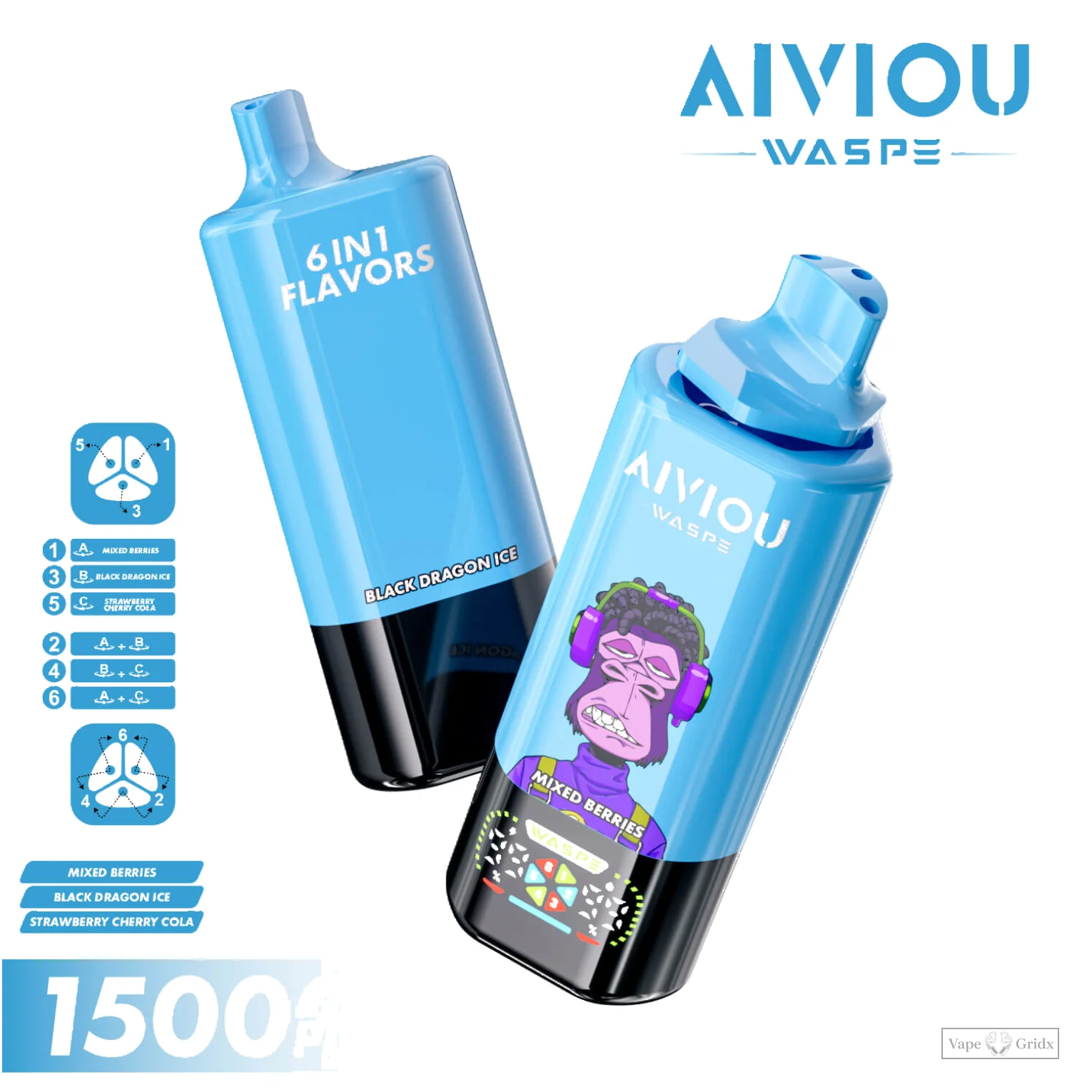 Waspe 150000 150K Züge 6-in-1 Einweg-Vape - image 4
