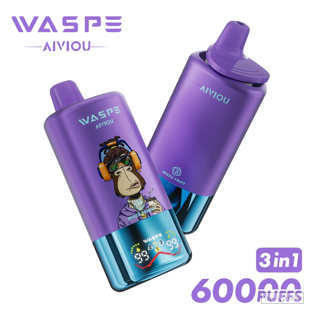 WASPE 3-in-1 60000 60K Züge Einweg-Vape - image 3