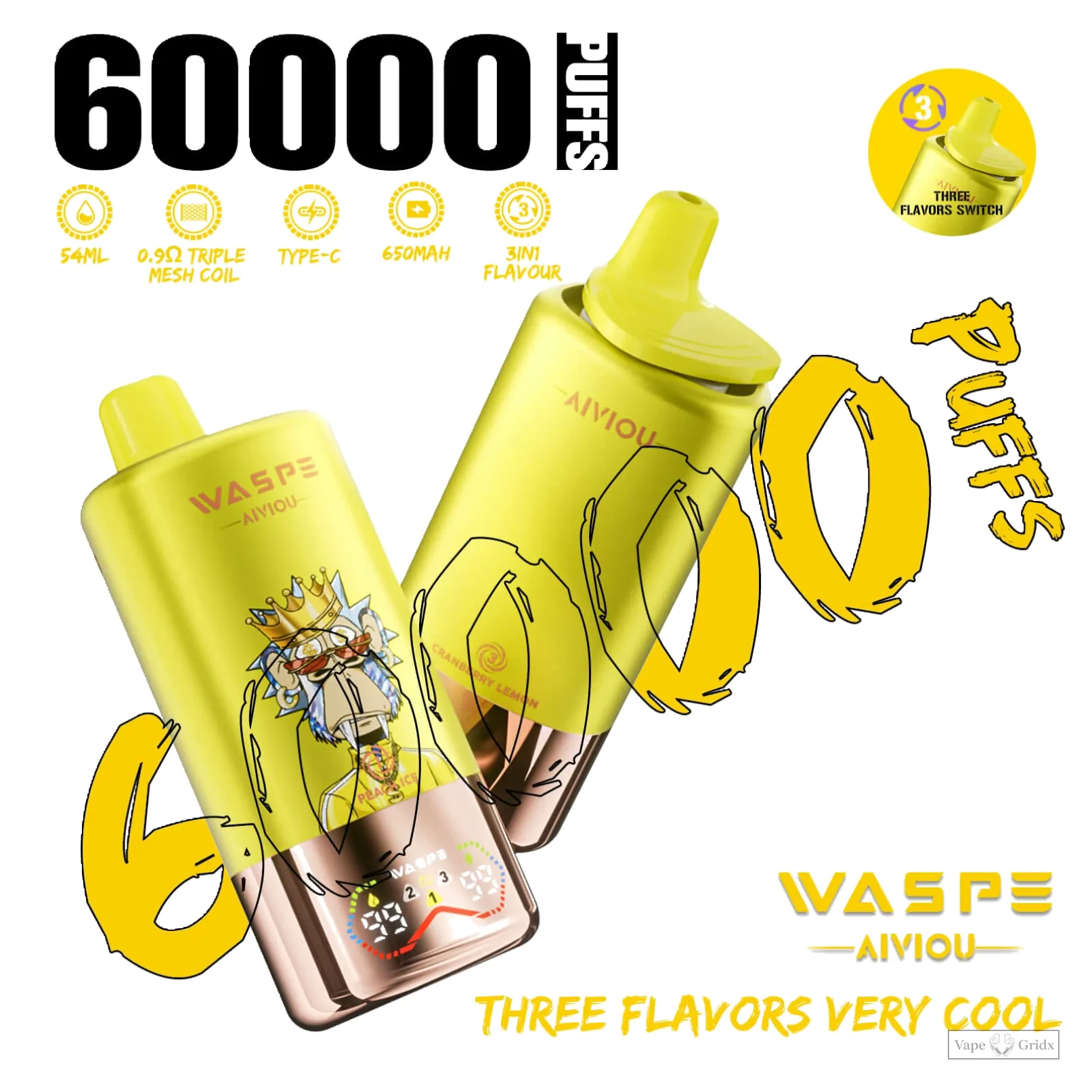 WASPE 3-in-1 60000 60K Züge Einweg-Vape - image 9
