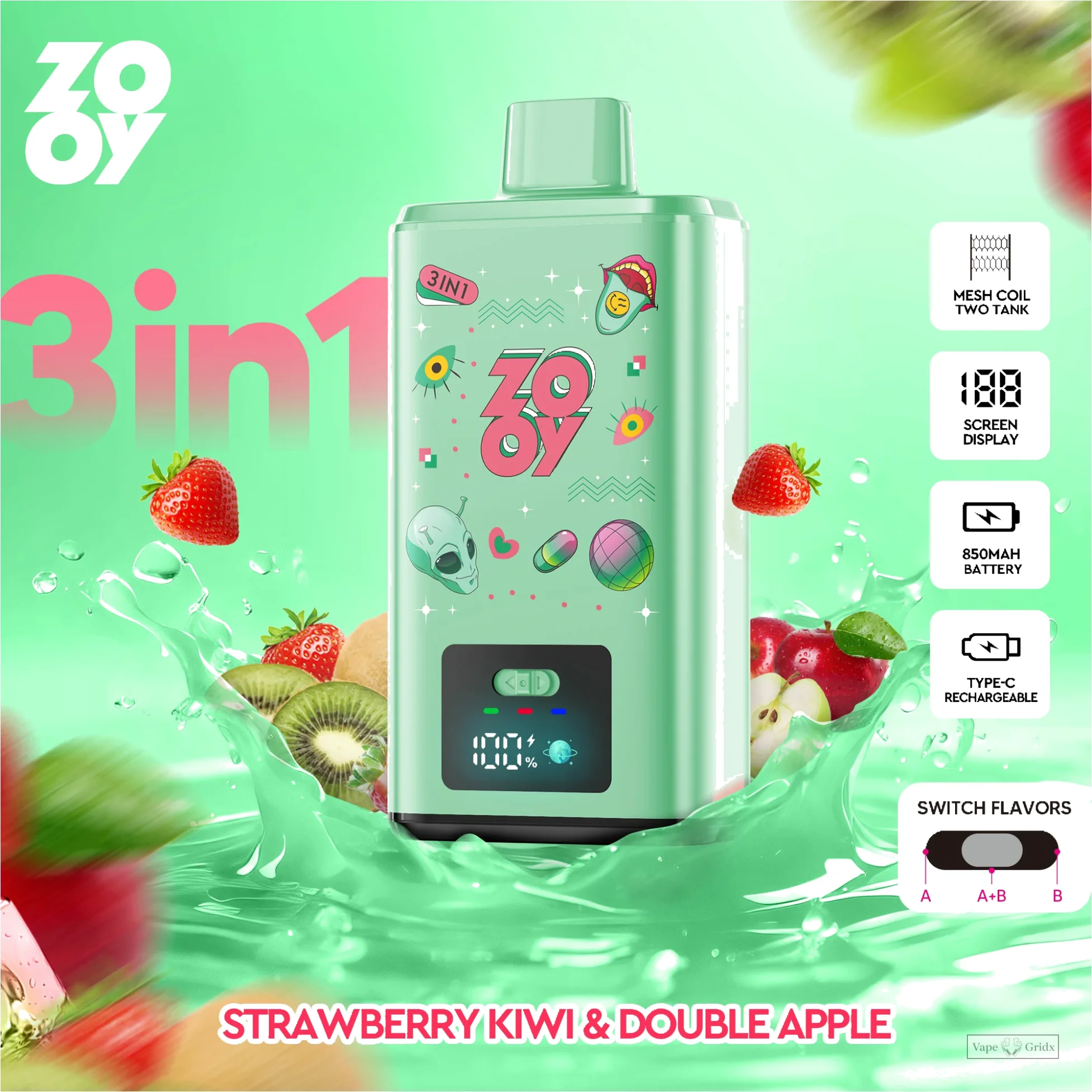 ZOOY 150000 150K Züge 3-in-1 Einweg-Vape - image 11