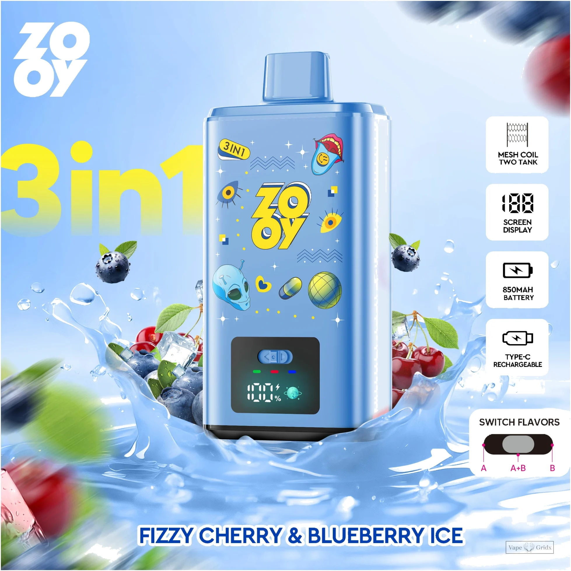 ZOOY 150000 150K Züge 3-in-1 Einweg-Vape - image 5