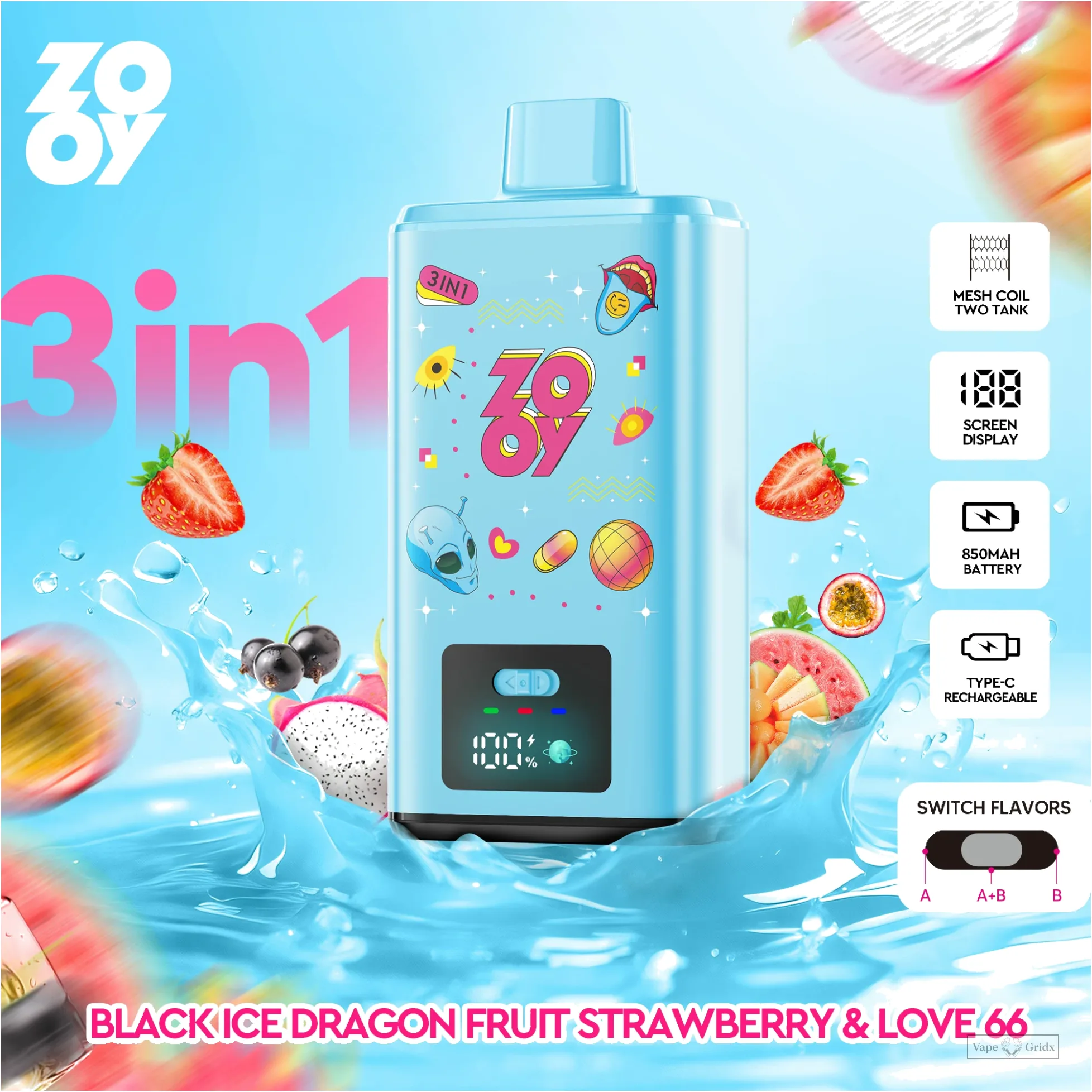 ZOOY 150000 150K Züge 3-in-1 Einweg-Vape - image 6