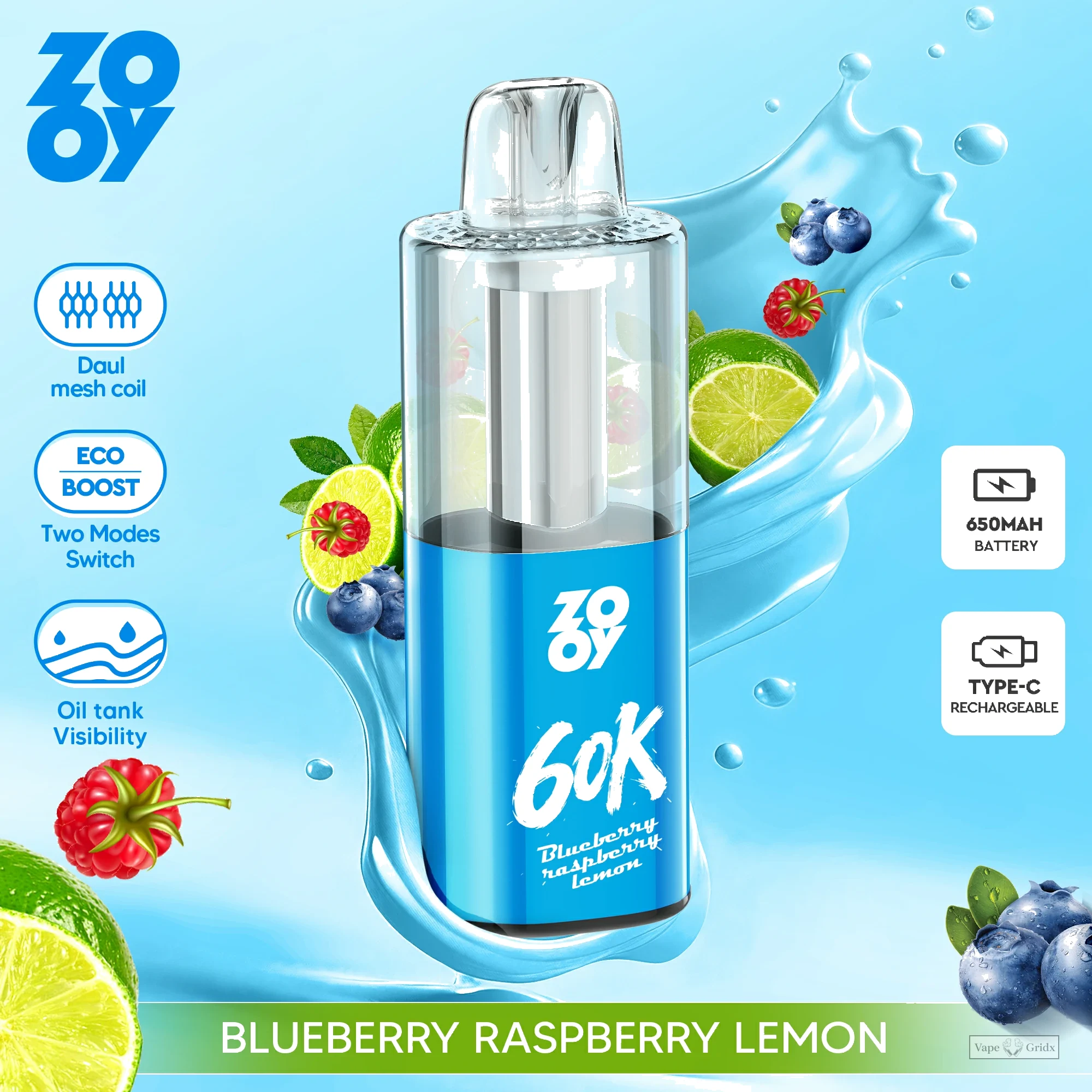 ZOOY Fizz 60000 60K Züge Dual Mode Einweg-Vape - image 7