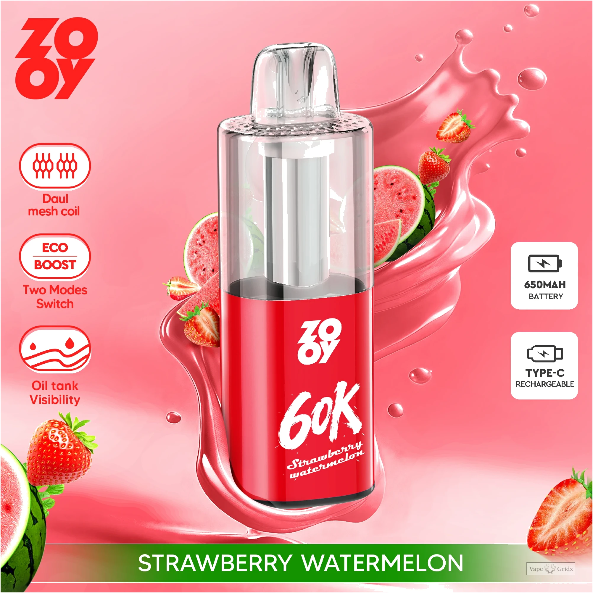 ZOOY Fizz 60000 60K Züge Dual Mode Einweg-Vape - image 9